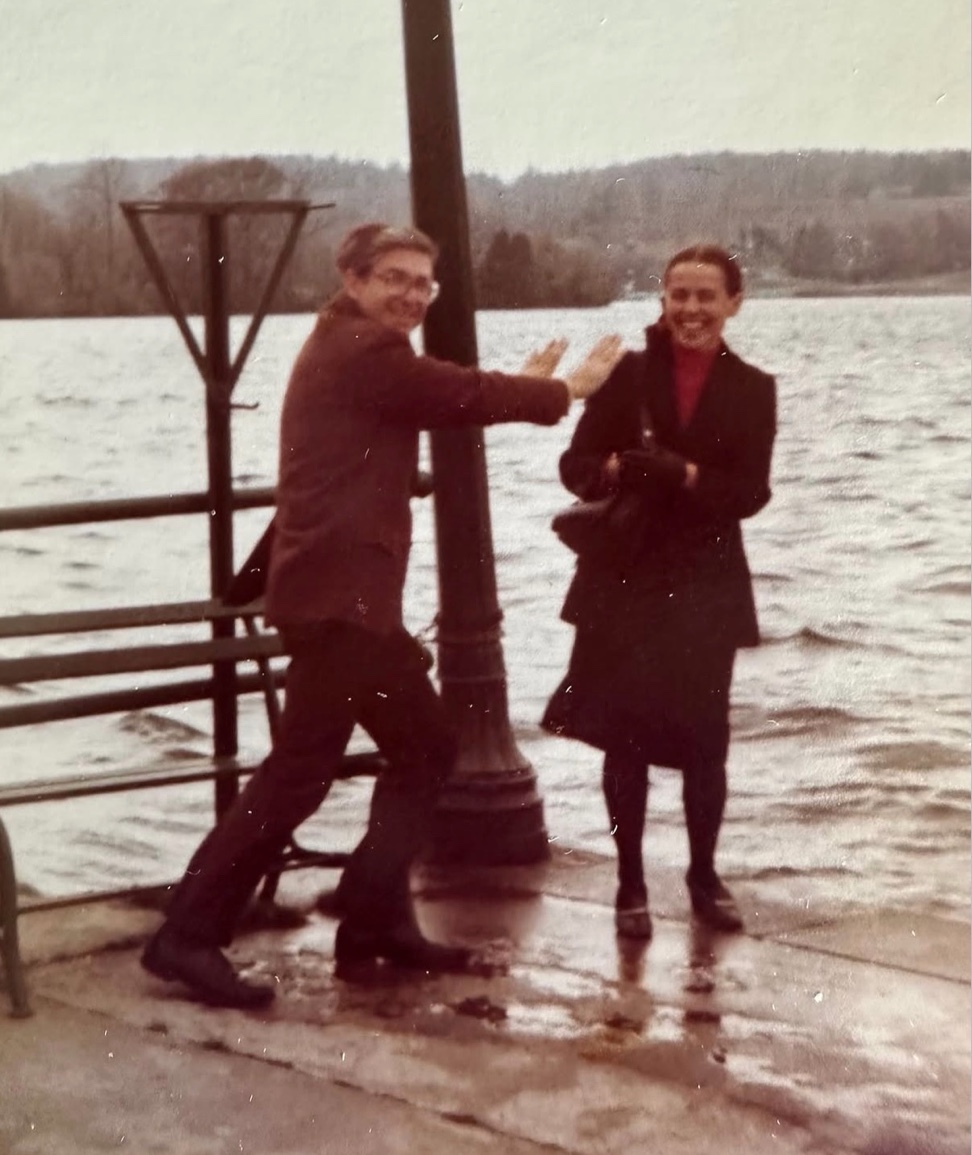 James and Ruth Likoudis at the waterfront
